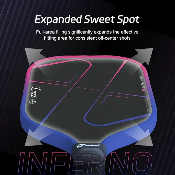 Alternative view of Vợt Pickleball Luzz Pro 4 Inferno MPP 16mm 'Purple'