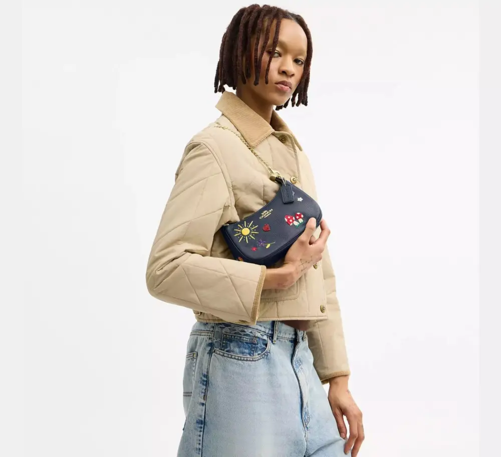 Túi Coach Teri Mini Crossbody Bag 'Dark Denim' CDC86-IML6I - Ảnh 4
