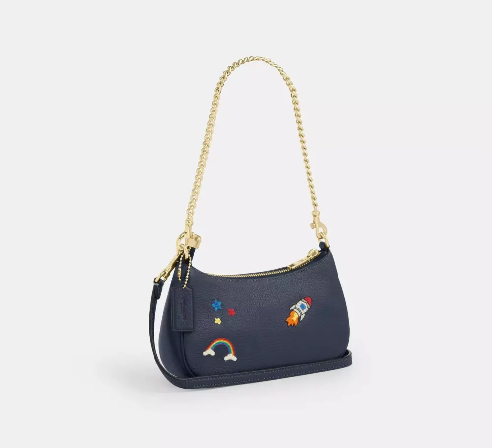 Túi Coach Teri Mini Crossbody Bag 'Dark Denim' CDC86-IML6I - Ảnh 3