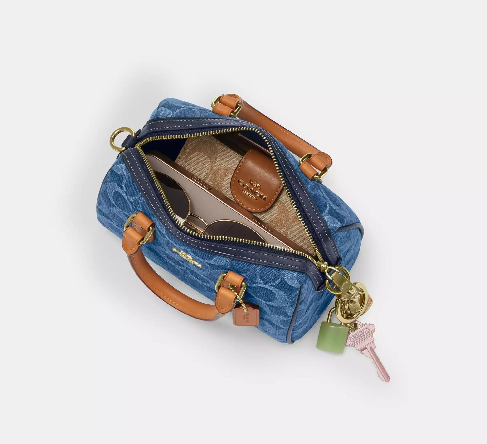 Alternative view of Túi Coach Mini Rowan Crossbody Bag 'Blue' CDQ36-IMTYV