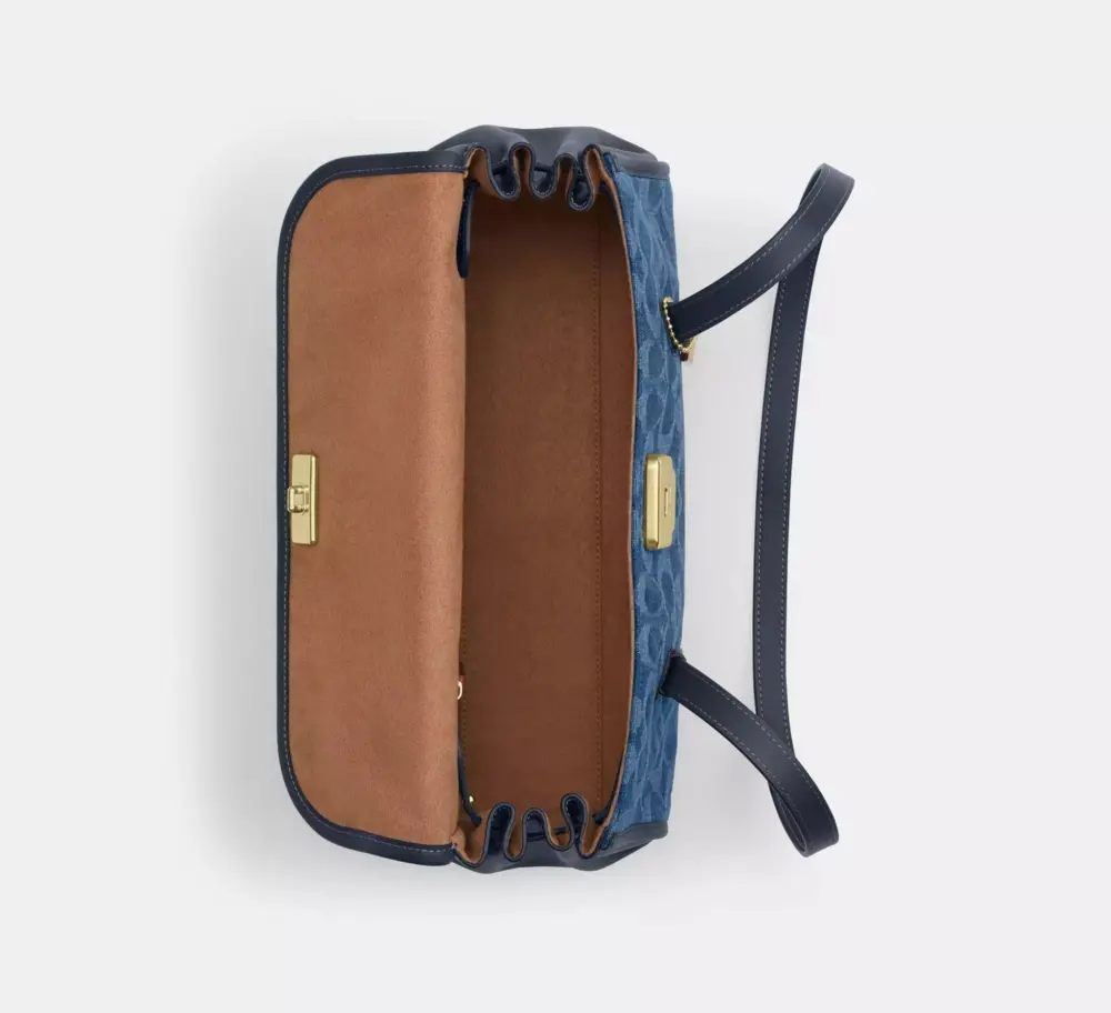 Túi Coach Bridget Flap Shoulder Bag 'Blue' CDE94-IMTYV - Ảnh 3