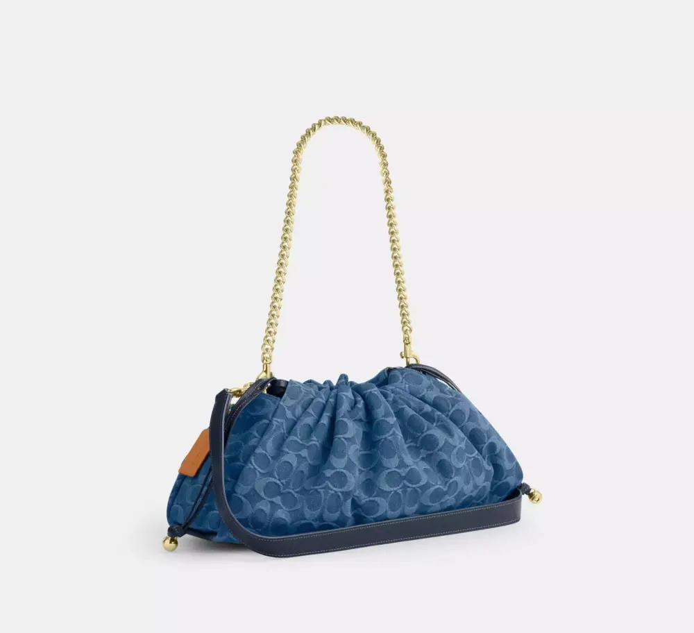 Túi Coach Faye Large Shoulder Bag 'Blue' CDB97-IMTYV - Ảnh 4