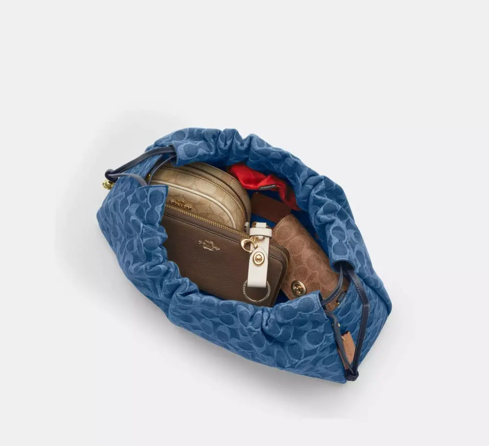 Túi Coach Faye Large Shoulder Bag 'Blue' CDB97-IMTYV - Ảnh 3