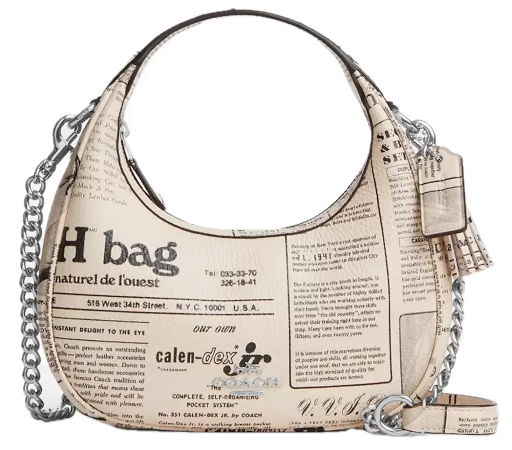Túi Coach Carmen Mini Crossbody Bag 'Newspaper Print' CDB86-SVCAH