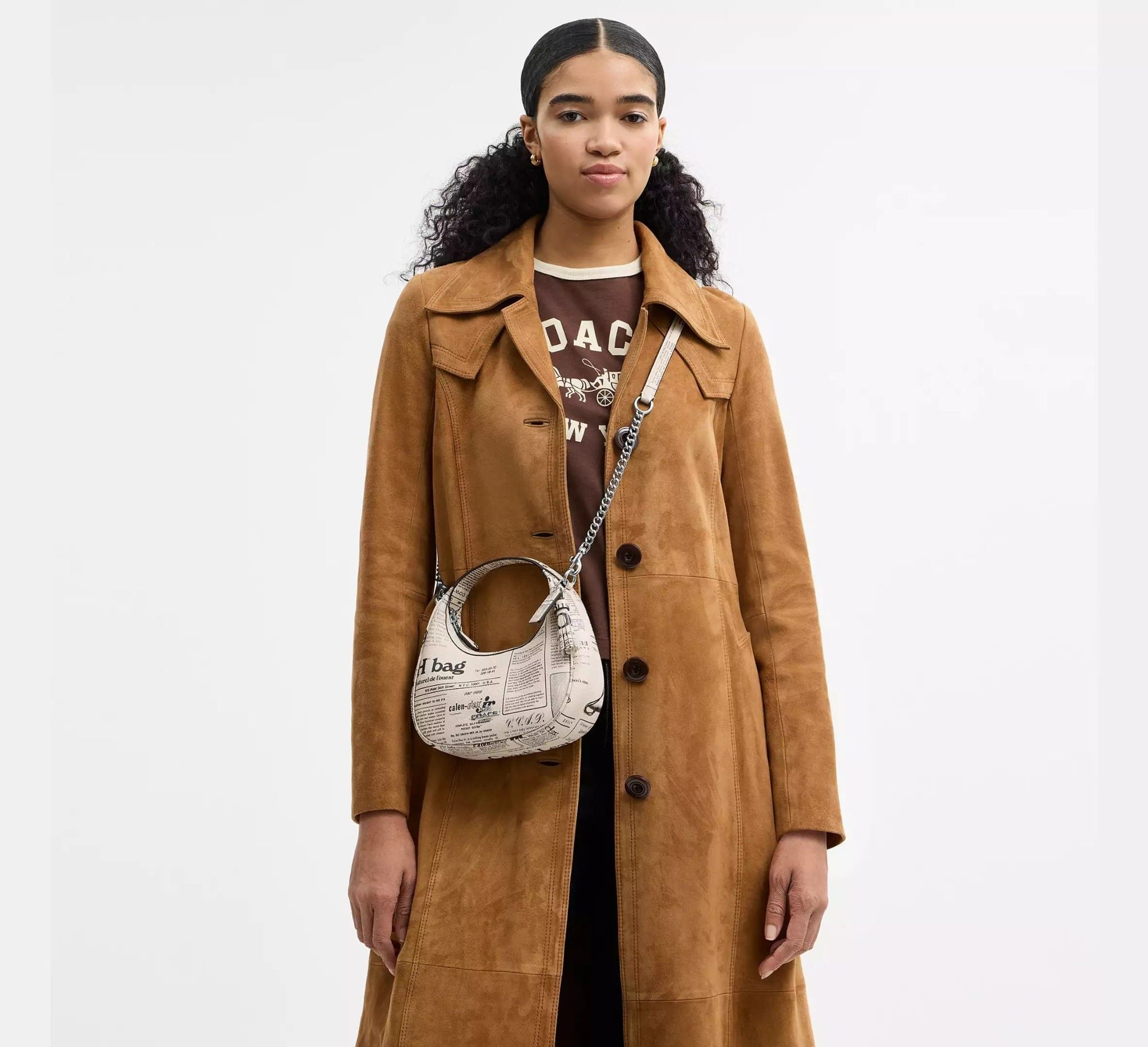 Túi Coach Carmen Mini Crossbody Bag 'Newspaper Print' CDB86-SVCAH - Ảnh 5