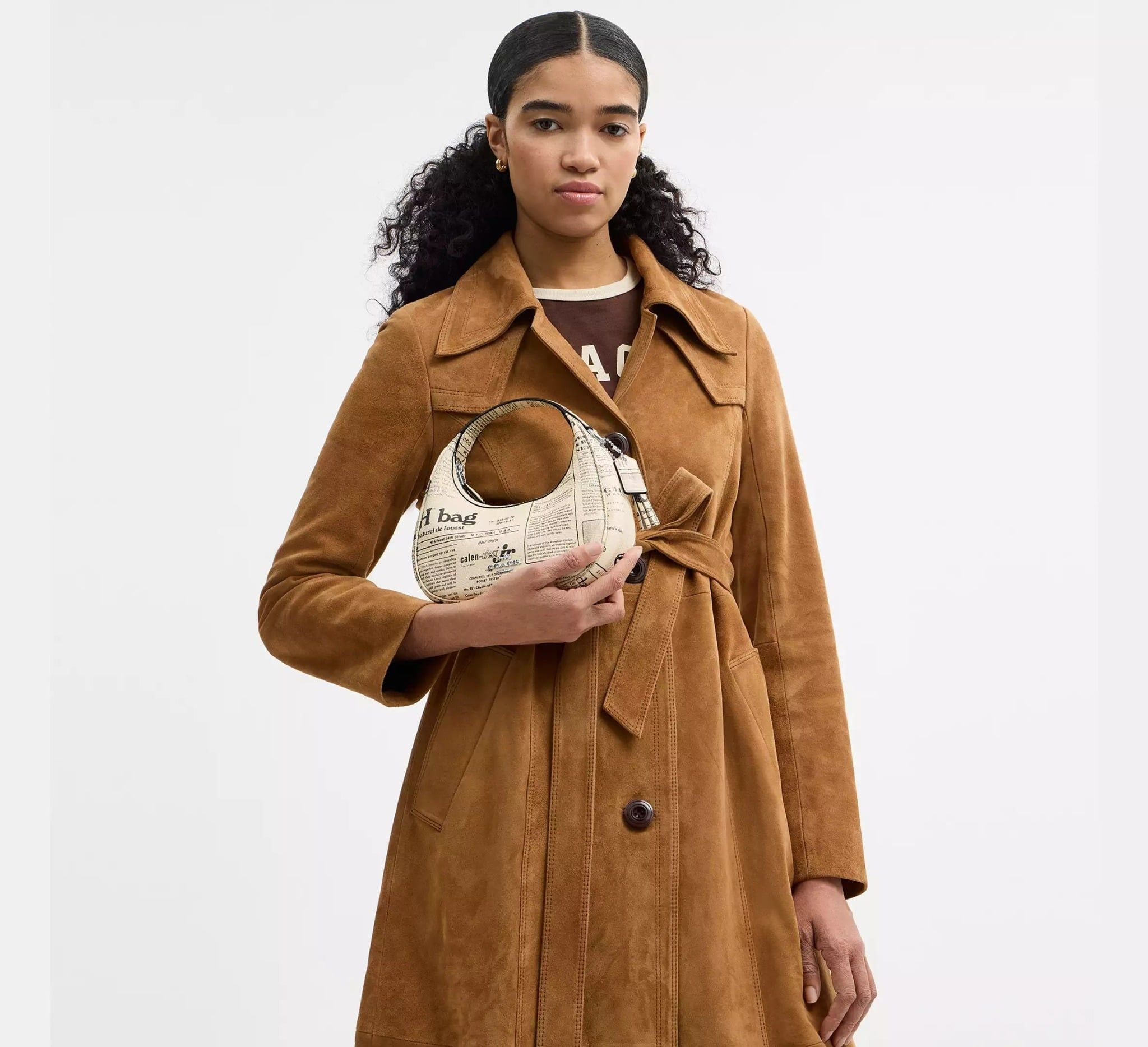 Túi Coach Carmen Mini Crossbody Bag 'Newspaper Print' CDB86-SVCAH - Ảnh 4