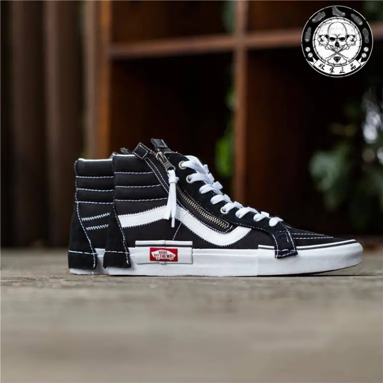 Giày Vans Sk8-Hi Reissue CAP ‘Black’ VN0A3WM16BT1 - Ảnh 4