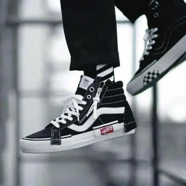 Giày Vans Sk8-Hi Reissue CAP ‘Black’ VN0A3WM16BT1 - Ảnh 6