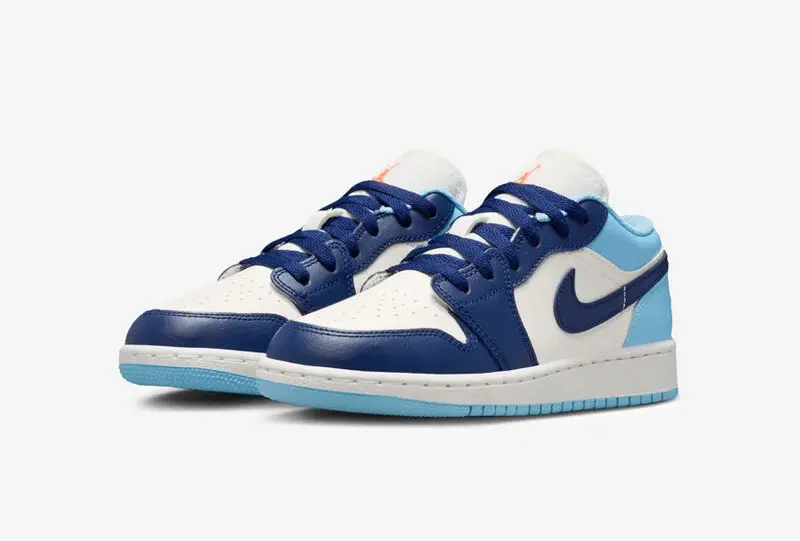 Giày Nike Air Jordan 1 Low ‘Sail Blue Chill’ 553560-149 - Ảnh 4