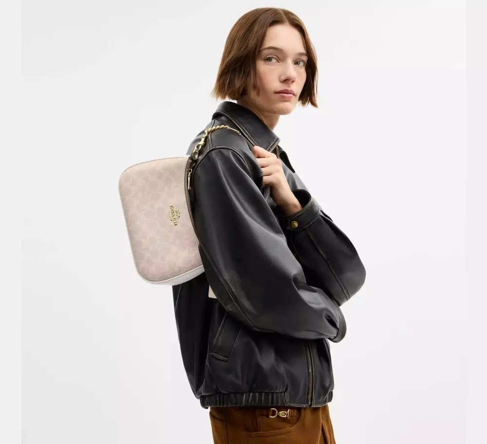 Túi Coach Teri Shoulder Bag 'Chalk' CV933-IMXDM - Ảnh 3