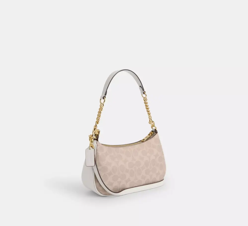 Túi Coach Teri Shoulder Bag 'Chalk' CV933-IMXDM - Ảnh 4