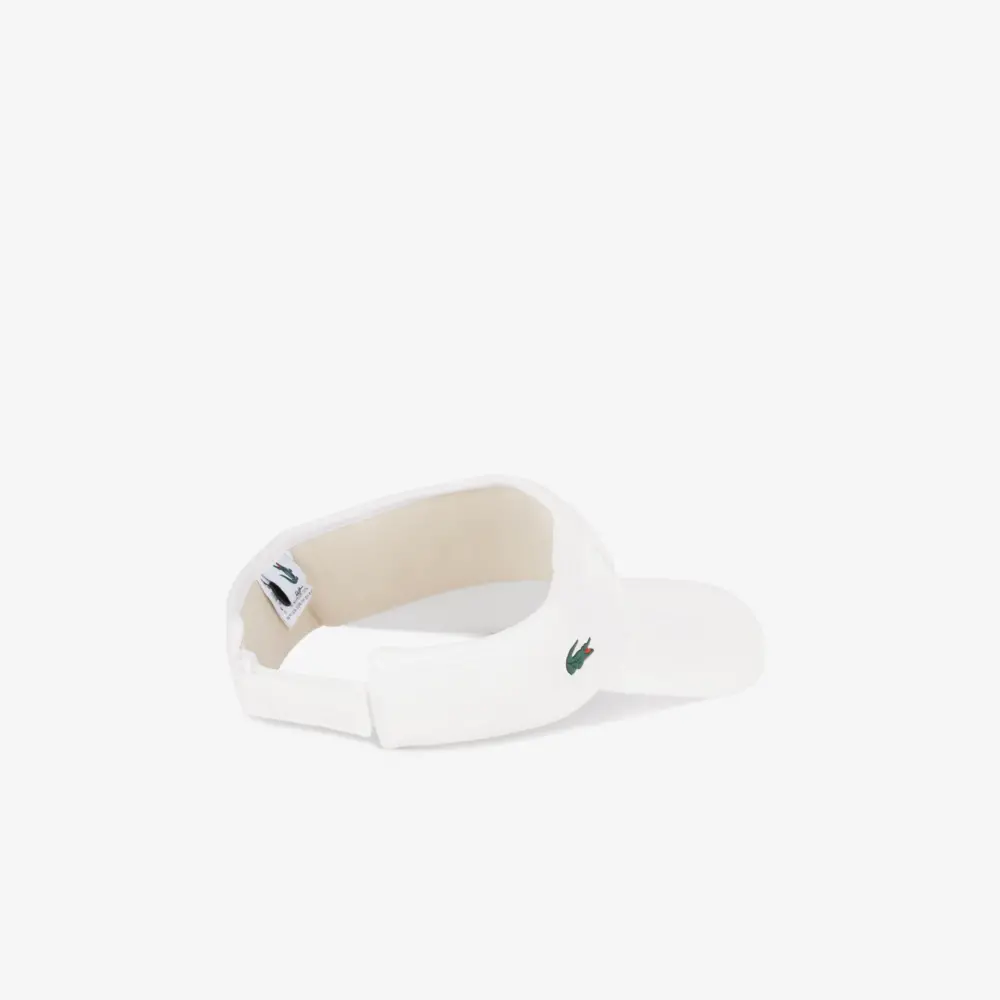 Mũ Lacoste Tape Logo Sun Visor ‘White’ RK232E-53G-70V - Ảnh 3
