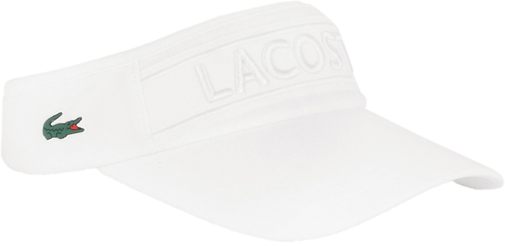 Mũ Lacoste Tape Logo Sun Visor ‘White’ RK232E-53G-70V