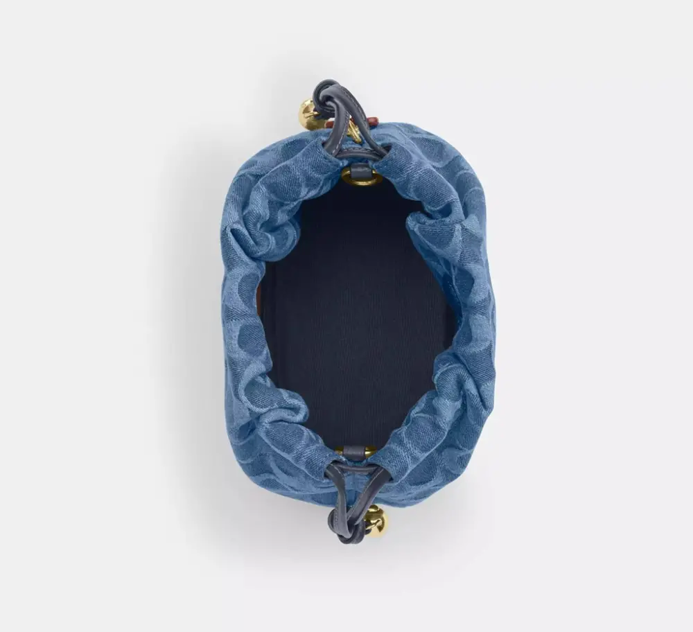 Túi Coach Faye Mini Drawstring Bag 'Indigo' CDE32-IMTYV - Ảnh 5