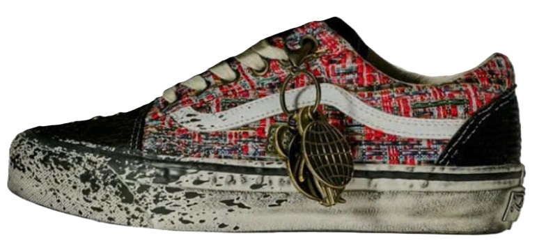 Alternative view of Giày Vans LX old skool 'Black red' VN000D9VBOS