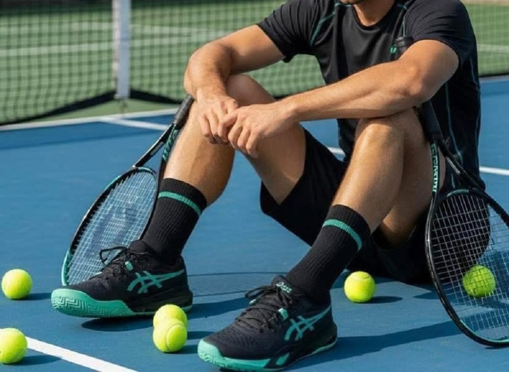 Alternative view of Giày Asics GEL-RESOLUTION X 'AURORA GREEN' 1041A481-003