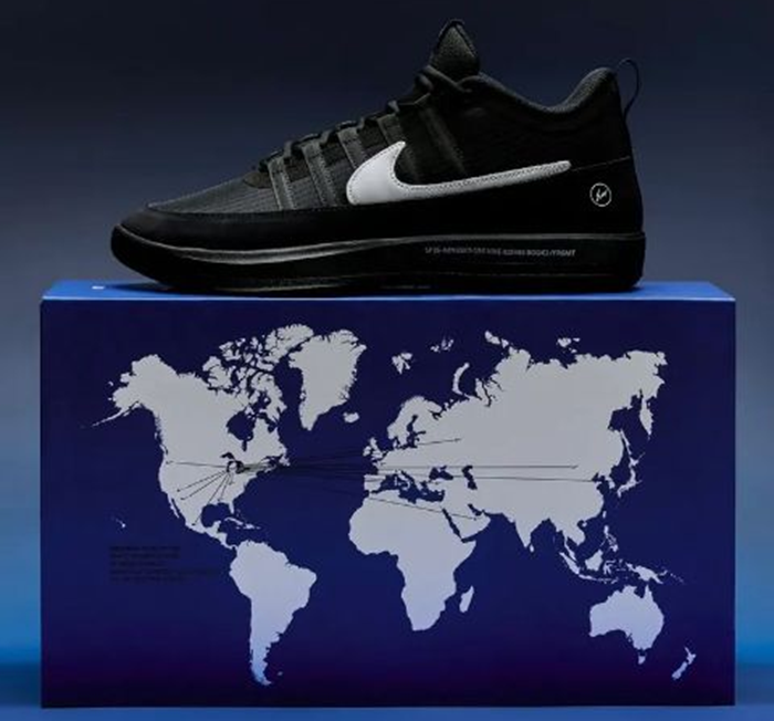 Giày Nike x Fragment Book 2 ‘Black White Blue’ IO9950-900 - Ảnh 3
