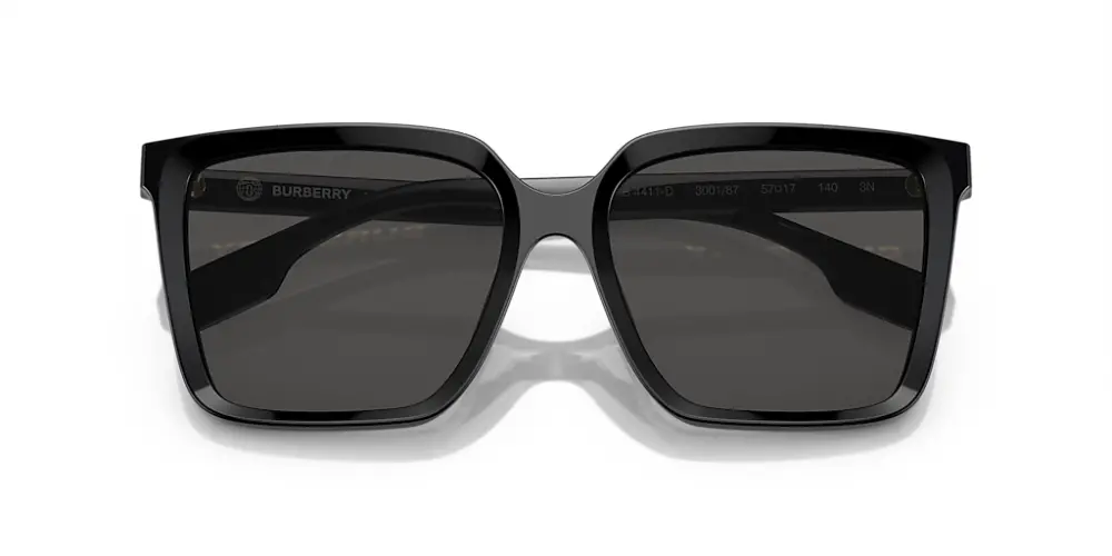 Kính Burberry Acetate Square 'Black' B4411D-300187 - Ảnh 4
