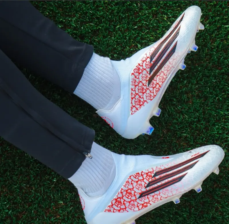 Alternative view of Giày Adidas F50 League Laceless 'Cloud White' KJ3781
