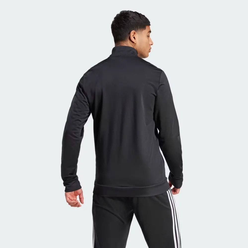 Áo Adidas Essentials Warm-Up 3-Stripes ‘Black’ H46099 - Ảnh 3