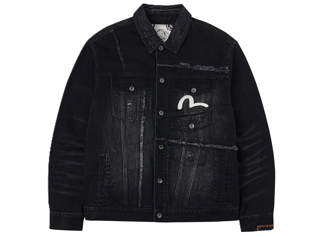 Áo Evisu Multi-Pocket Relax Fit Washed Jacket 'Denim' 2EAHTM5DJ1012RXDN