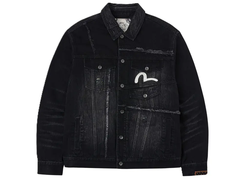 Áo Evisu Multi-Pocket Relax Fit Washed Jacket 'Denim' 2EAHTM5DJ1012RXDN