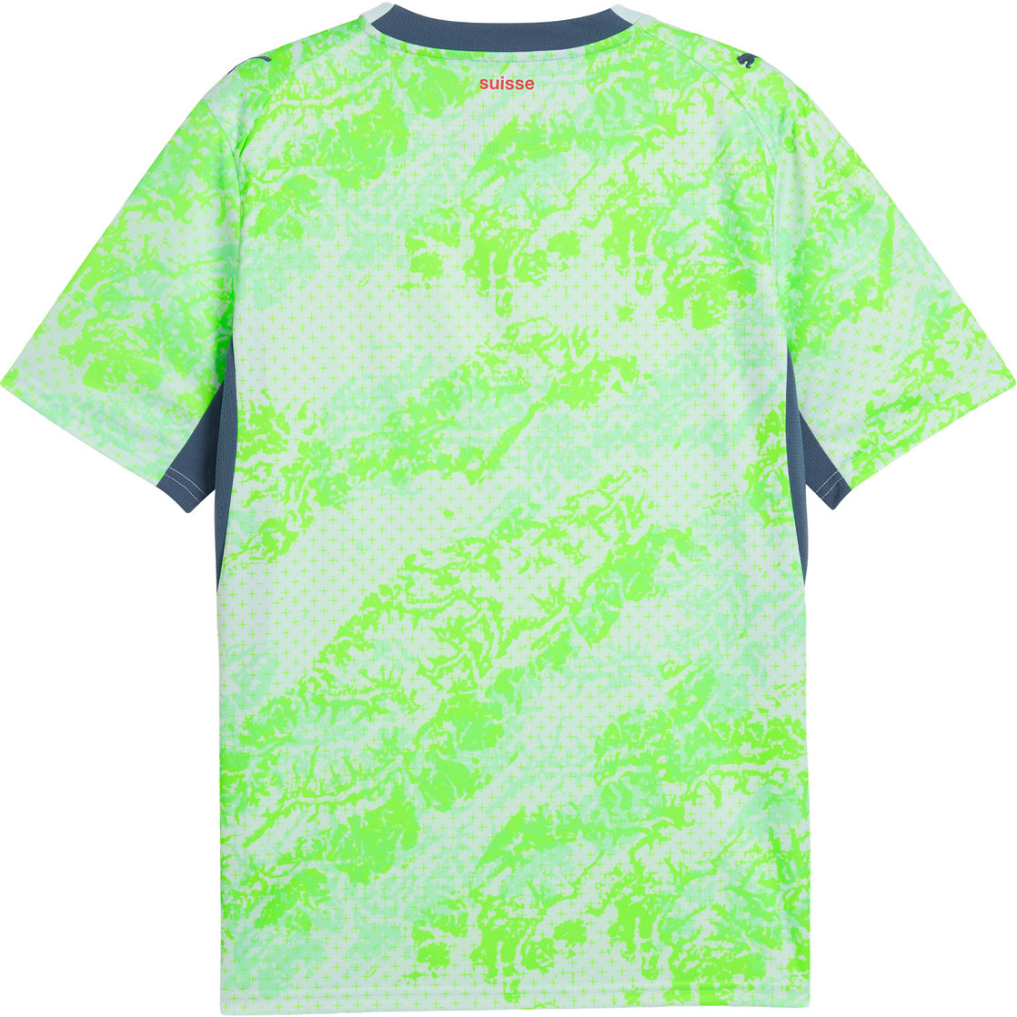 Alternative view of Áo Puma Switzerland 2026 Away Jersey 'Sea Glass-Dark Indigo' 783225-02