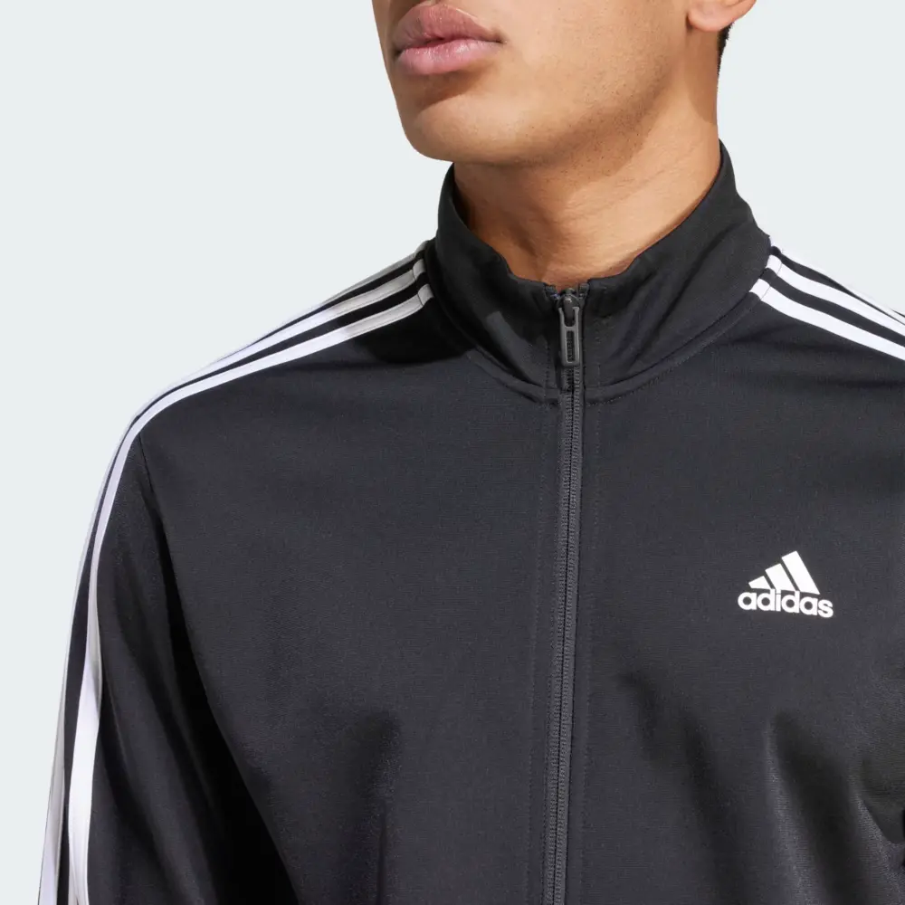 Áo Adidas Essentials Warm-Up 3-Stripes ‘Black’ H46099 - Ảnh 5
