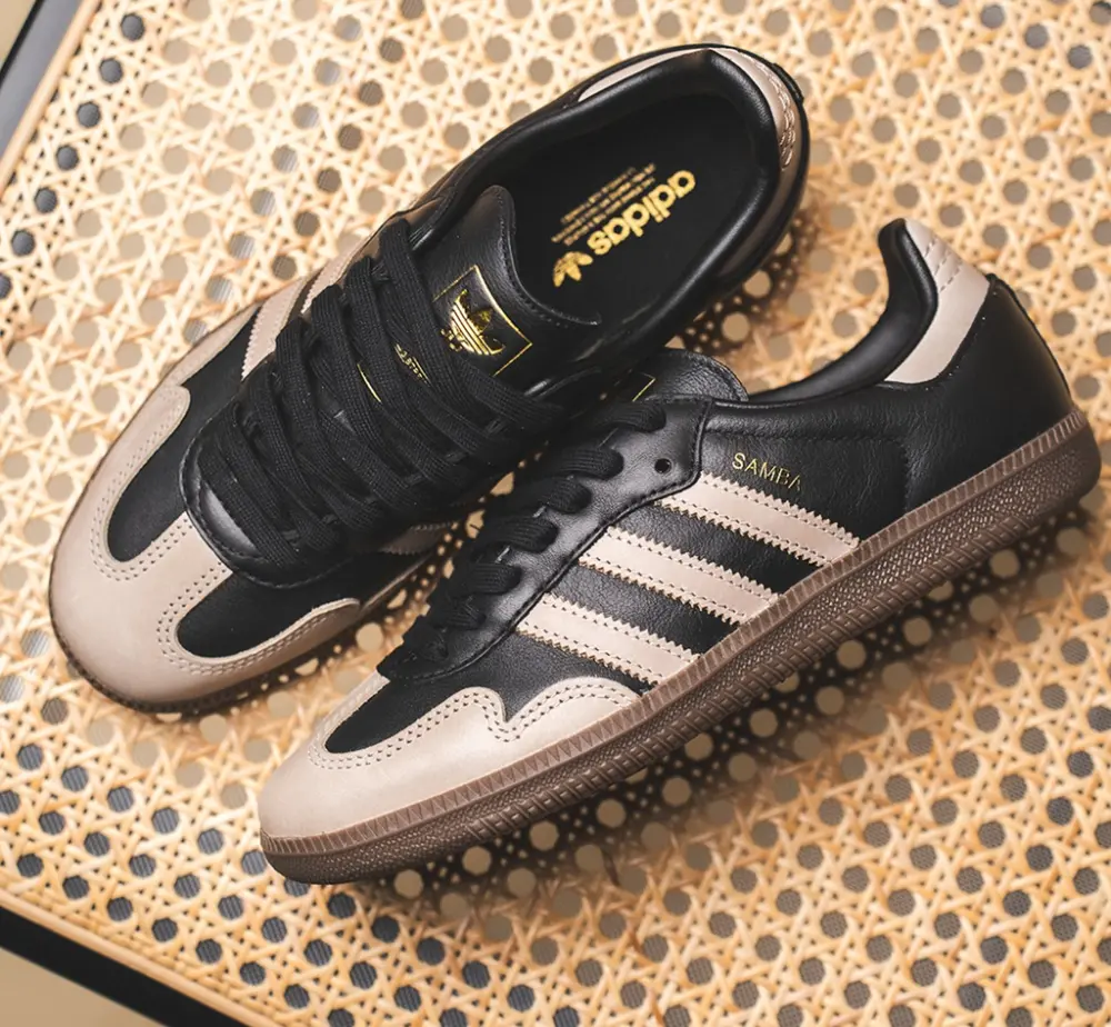Giày adidas Samba OG ‘Core Black Beige Gold’ KJ0995 - Ảnh 4