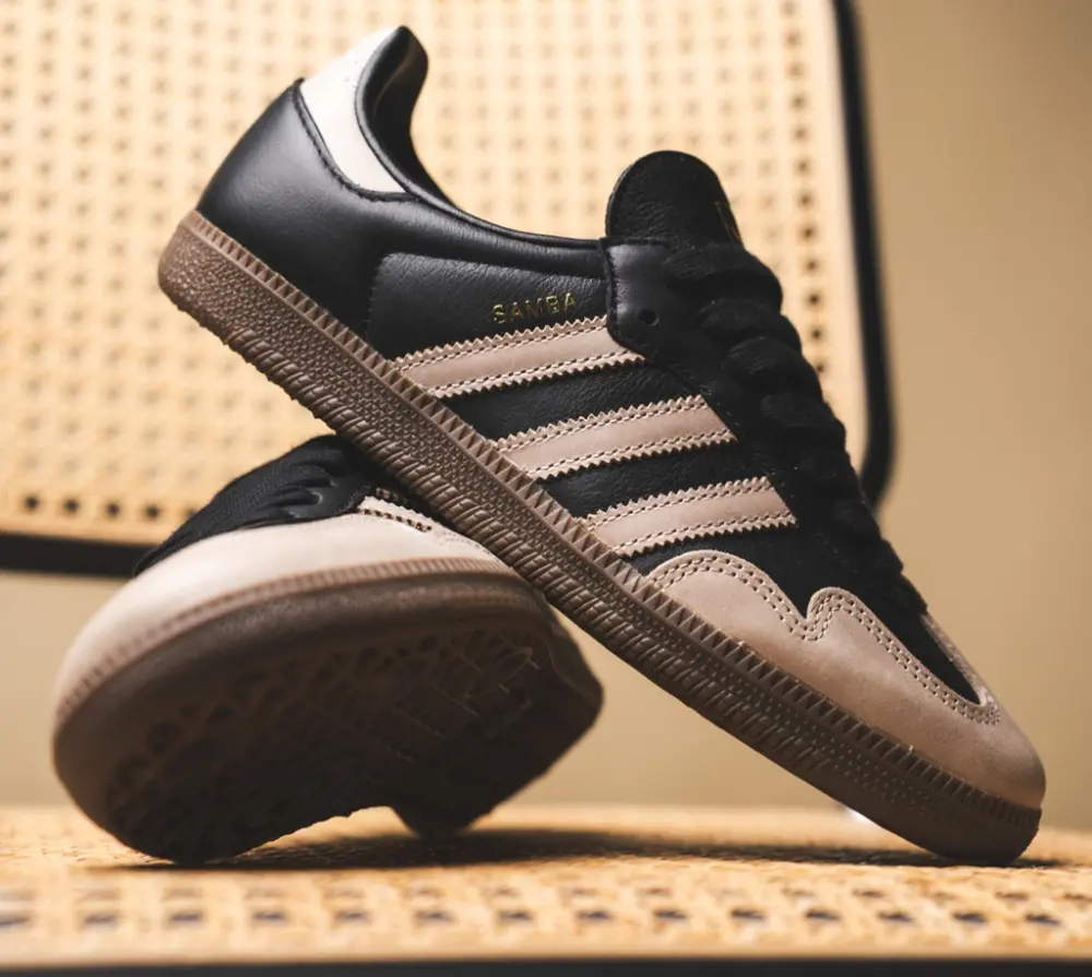 Giày adidas Samba OG ‘Core Black Beige Gold’ KJ0995 - Ảnh 3