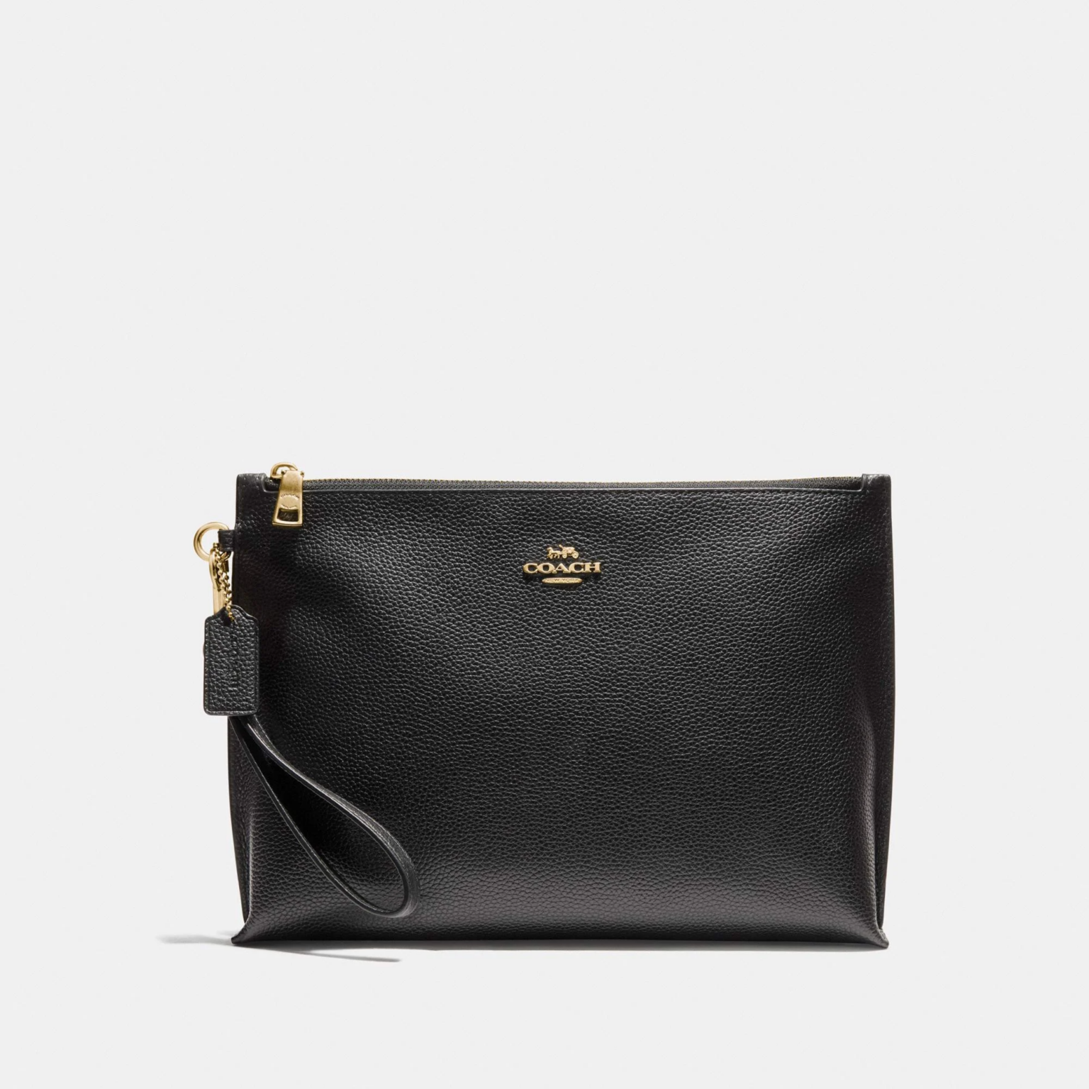 Alternative view of VÍ Coach Large Charlie Pouch 'Black Gold' KSEDLRW5P4