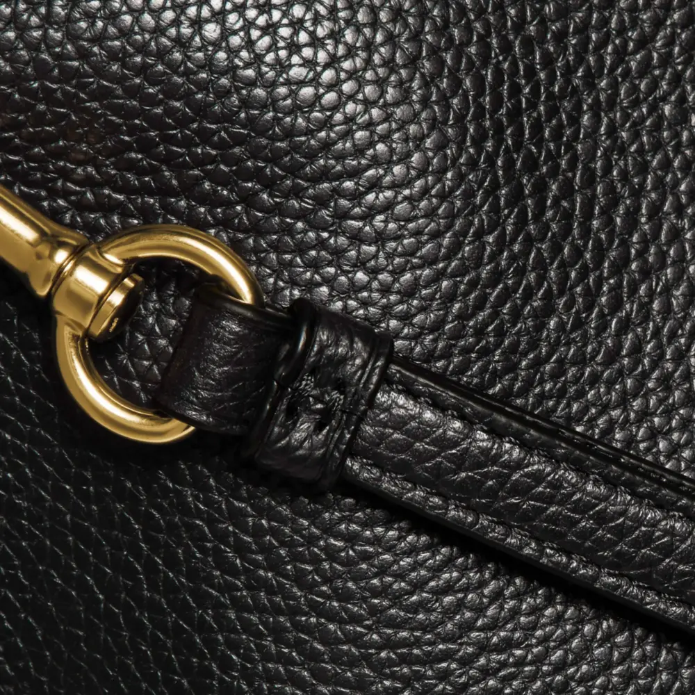 VÍ Coach Large Charlie Pouch 'Black Gold' KSEDLRW5P4 - Ảnh 5