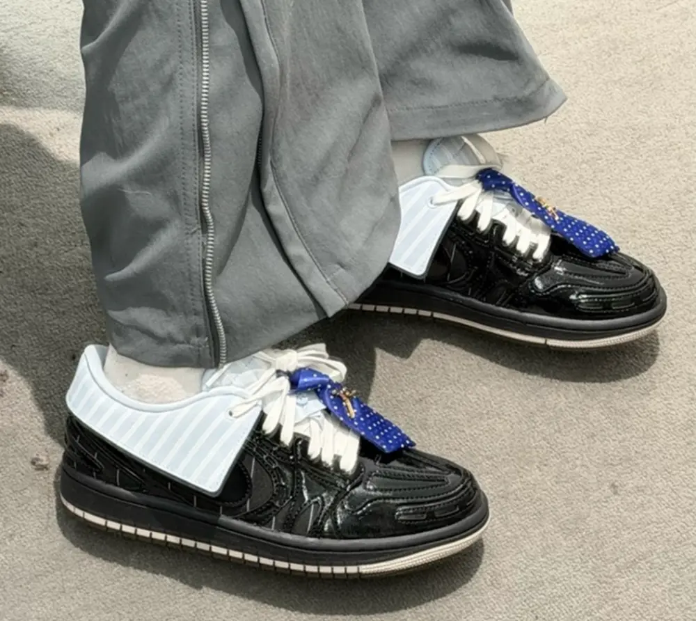 Giày Nike Jordan 1 Low Method of Make V3 Suit & Tie 'Black' IR7554-001 - Ảnh 3