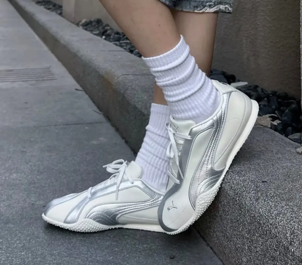 Alternative view of Giày Puma Bella V2 Leather ‘Biedge Silver’ 404043-02