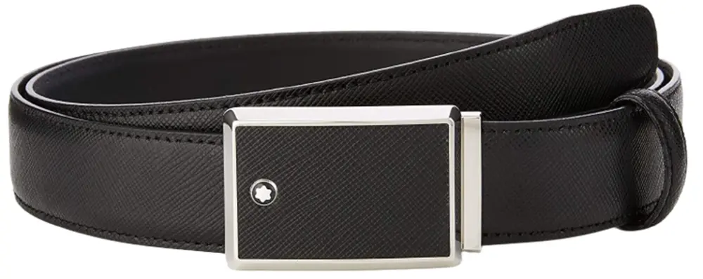 Thắt Lưng Nam MontBlanc Rectangular Buckle 'Black' 114421