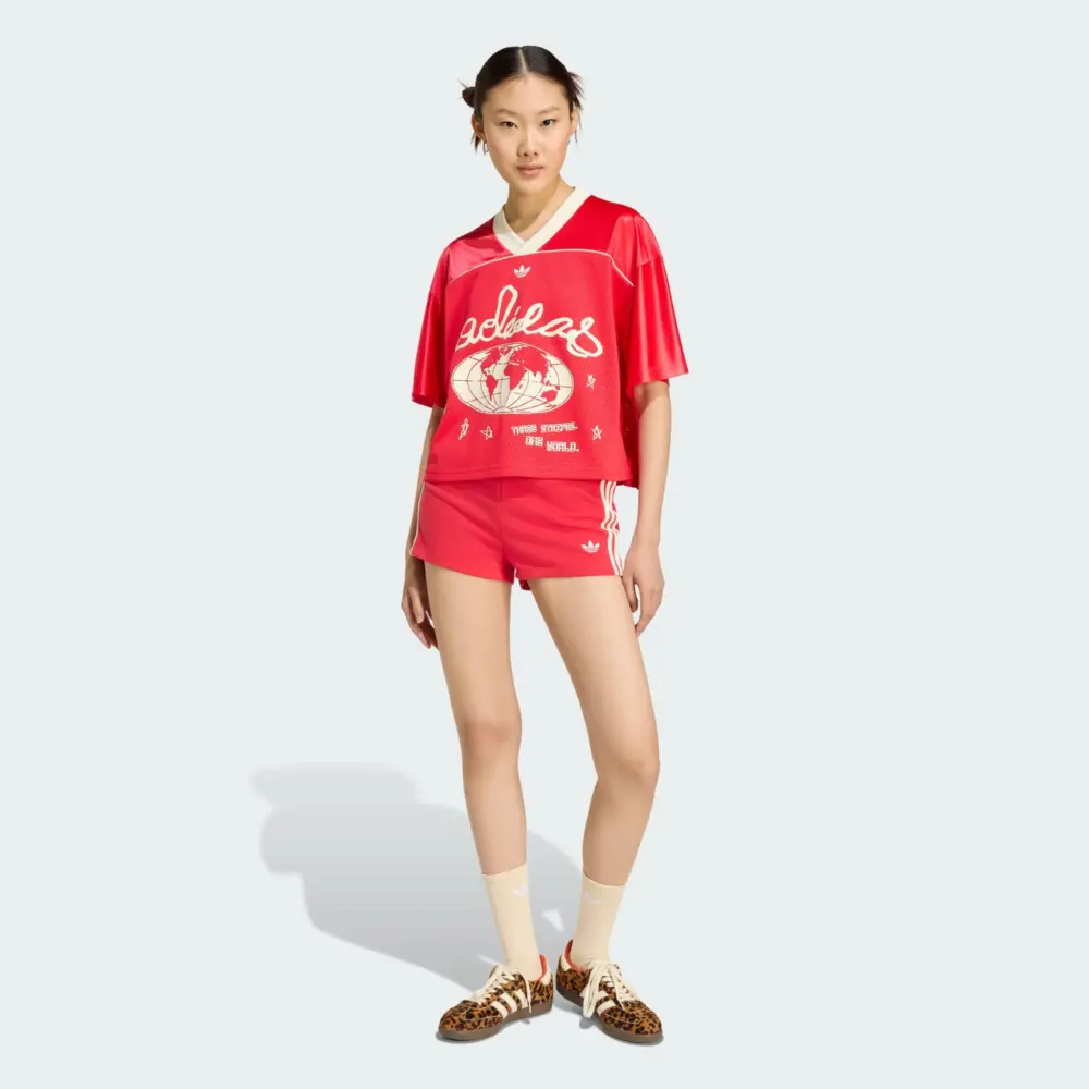 Áo Adidas ORIGINALS CROP FOOTBALL JERSEY 'Mobile Ruby' KU9202 - Ảnh 5
