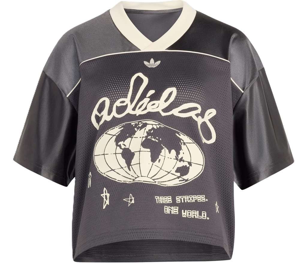 Áo Adidas ORIGINALS CROP FOOTBALL JERSEY 'Utility Black' KU9201