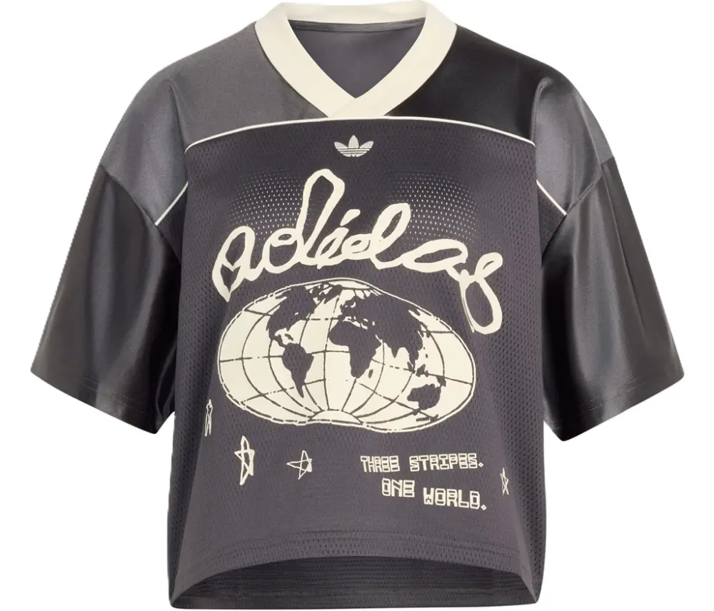 Áo Adidas ORIGINALS CROP FOOTBALL JERSEY 'Utility Black' KU9201