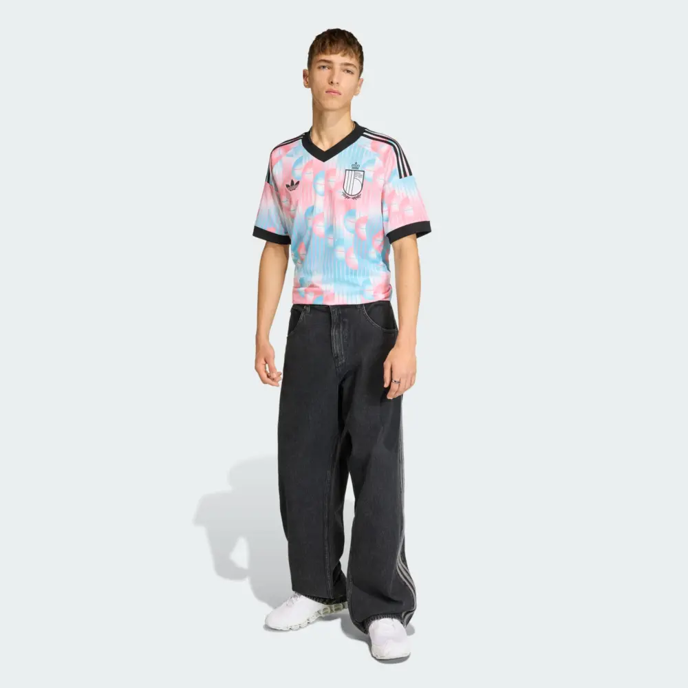 Áo Adidas Belgium 26 Away Jersey 'Frozen Blue' JM8386 - Ảnh 5