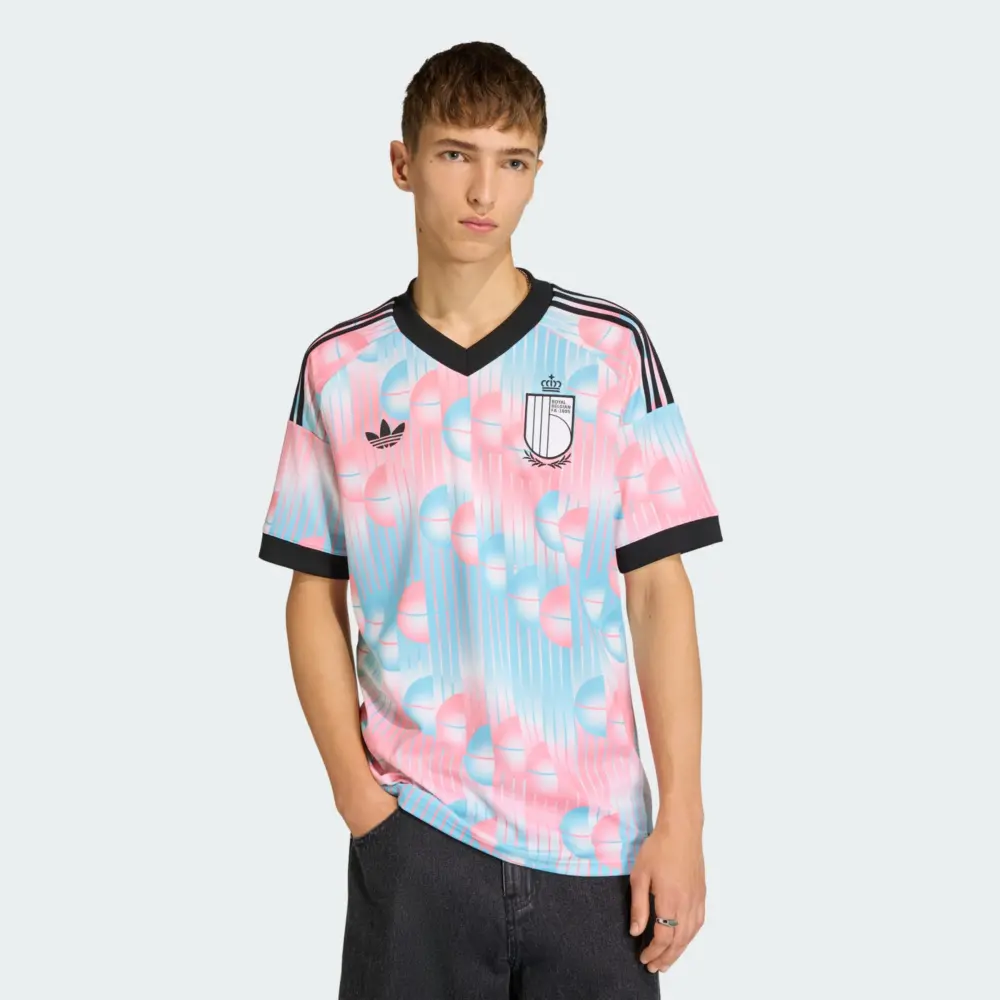Áo Adidas Belgium 26 Away Jersey 'Frozen Blue' JM8386 - Ảnh 3