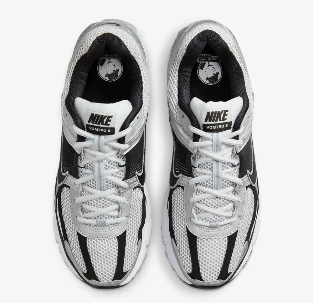 Giày Nike Air Zoom Vomero 5 ‘Metallic Silver Black’ FJ4151-004 - Ảnh 5