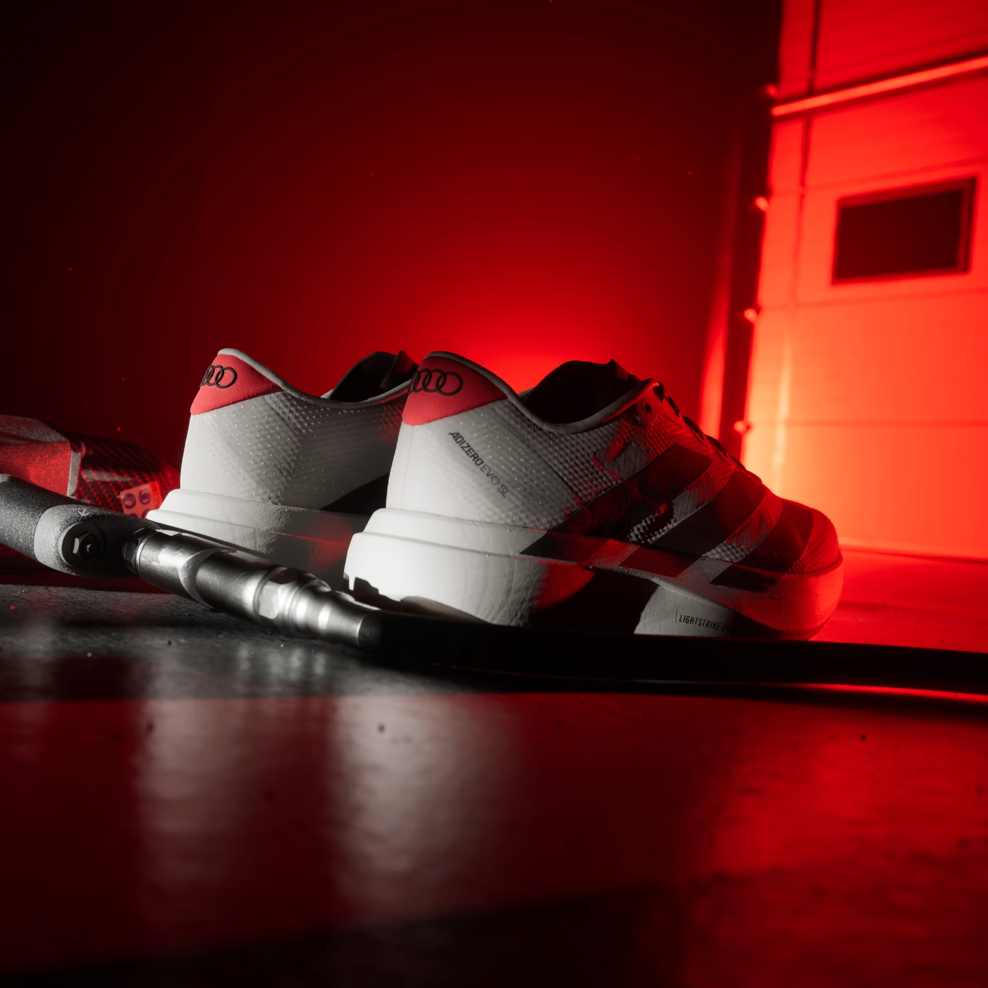 Alternative view of Giày adidas Adizero Evo SL ‘Chalk Pearl’ KJ3670