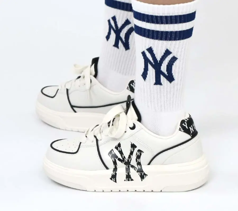 Giày MLB Chunky Liner NY ‘White Black’ 3ASXCLR3N-50WHS - Ảnh 4