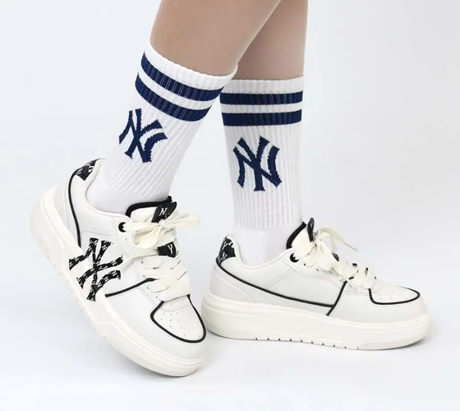 Giày MLB Chunky Liner NY ‘White Black’ 3ASXCLR3N-50WHS - Ảnh 3