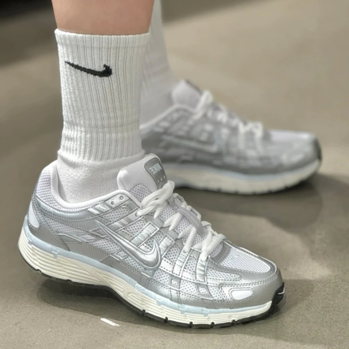 Alternative view of Giày Nike P-6000 ‘Blue Tint Metallic Silver’ BV1021-106