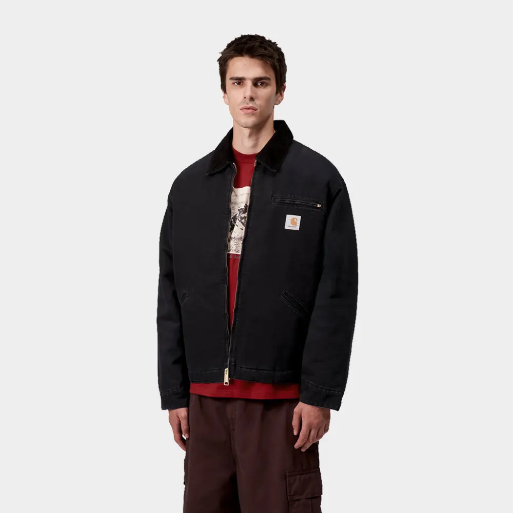 Alternative view of Áo Carhartt WIP OG Detroit Jacket ‘Black’ I035614-00E-4O