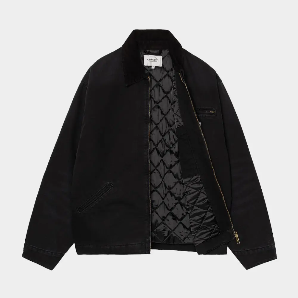 Áo Carhartt WIP OG Detroit Jacket ‘Black’ I035614-00E-4O - Ảnh 4