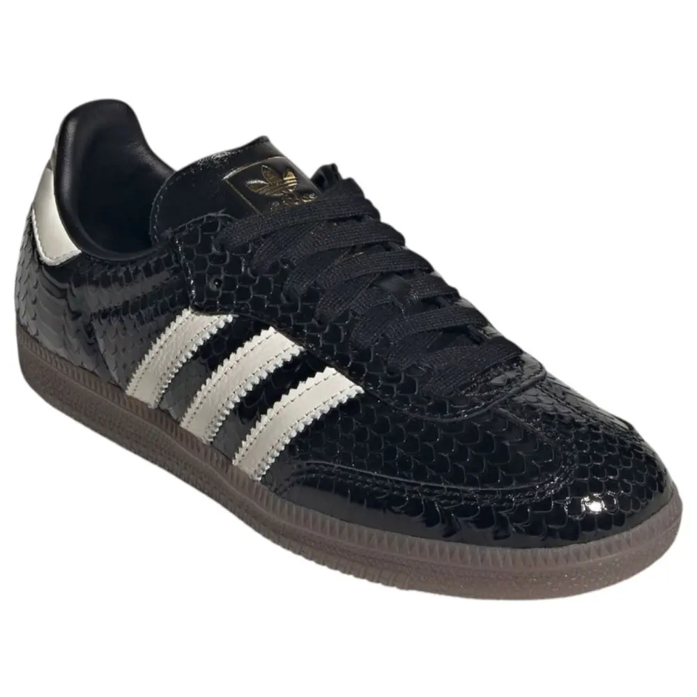 Giày adidas Samba Patent Snakeskin 'Black Off White' IH9015 - Ảnh 4