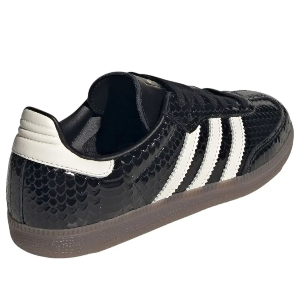 Giày adidas Samba Patent Snakeskin 'Black Off White' IH9015 - Ảnh 3