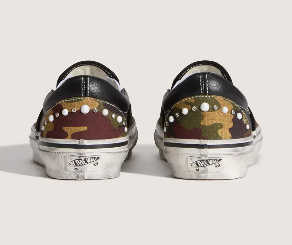 Giày Vans Premium Classic Slip-On 'Camo Black' VN000D9PCAK - Ảnh 6